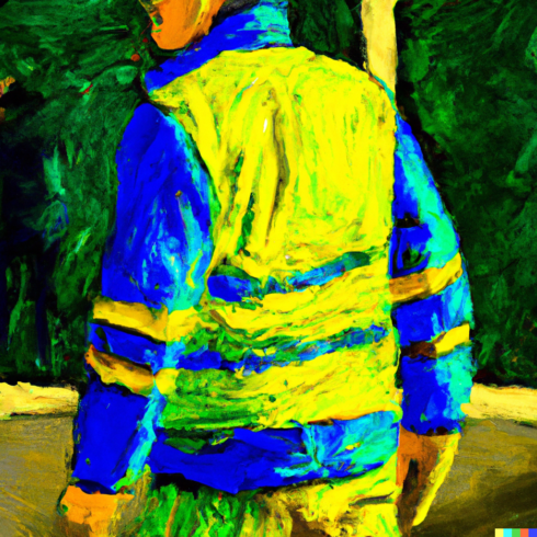 DALL·E 2023-11-13 22.22.31 - van gough style painting of worker wearing hivisibility jacket